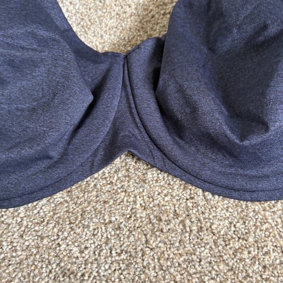 Delimira Minimizer Bra 46D Dark Blue Underwire Comfortable Sapphire Heather NWT - Picture 4 of 9